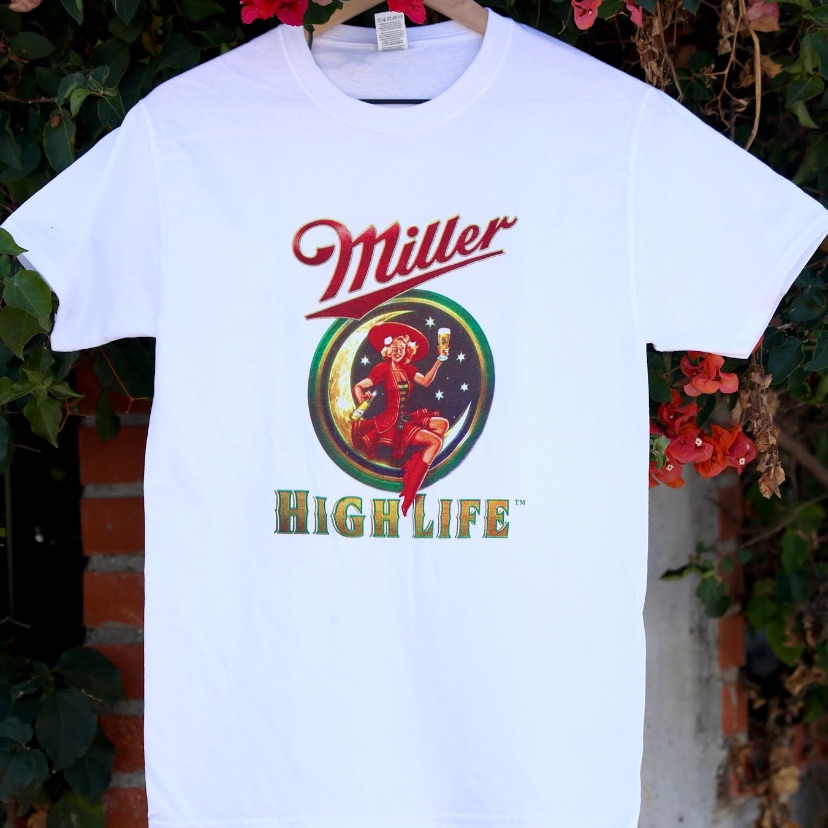 Miller High Life Beer Brand Tshirt